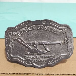 Vintage Prairie Breaker George, la. Centennial 1884-1984 Belt Buckle